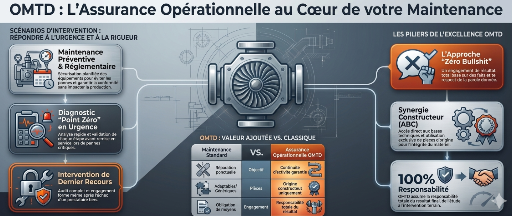 Technicien OMTD intervenant sur une installation de gaz industrielle